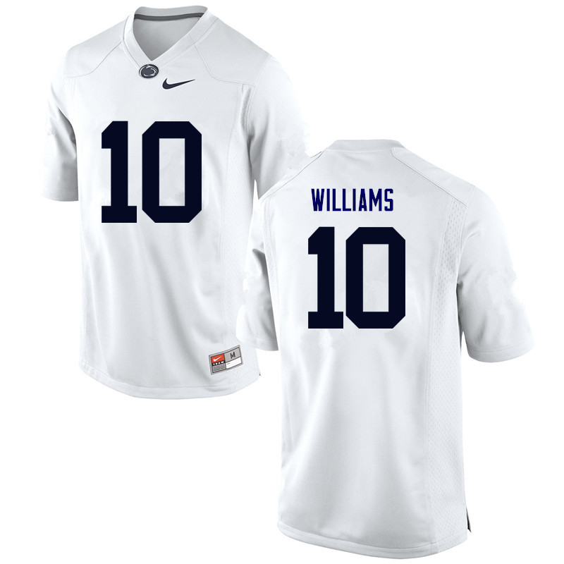 Men Penn State Nittany Lions #10 Trevor Williams College Football Jerseys-White